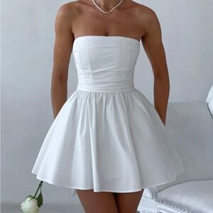 Katrina Mini Dress Ivory Babyboo